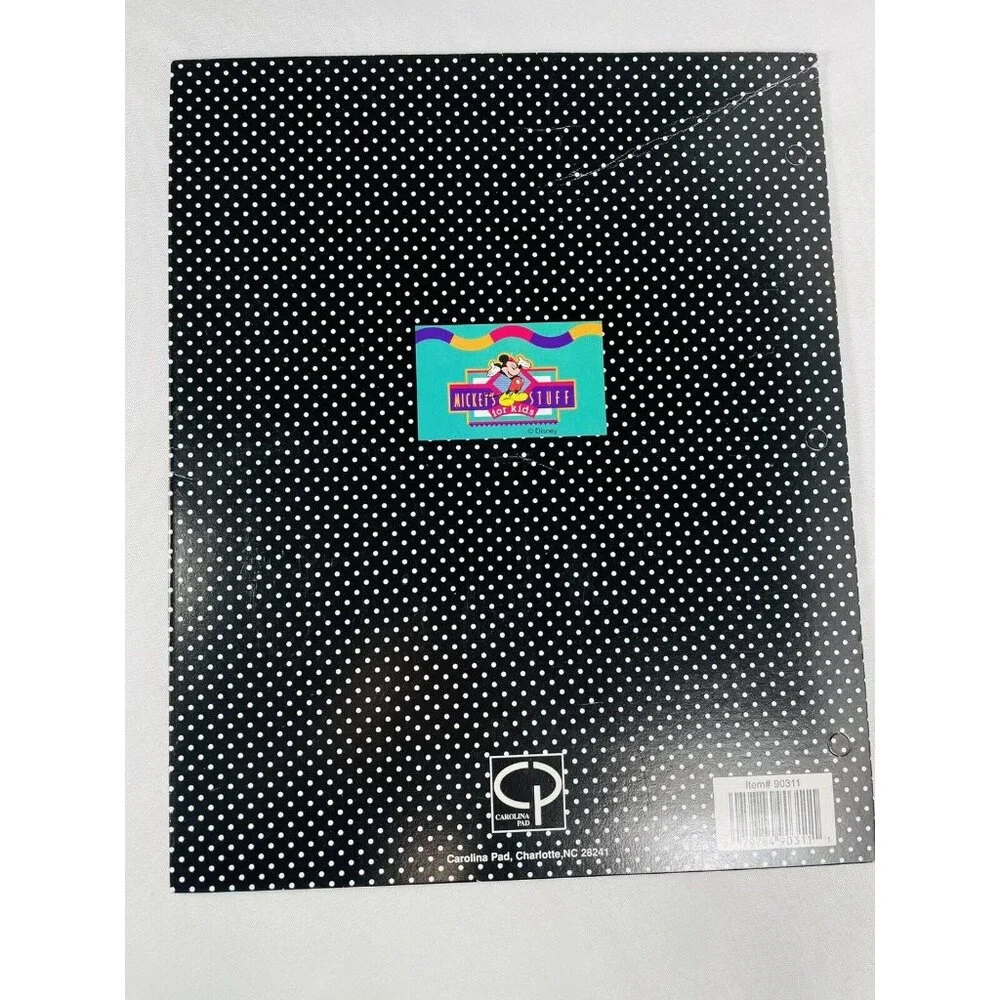 Disney Minnie Mouse Stuff Kids 3 Ring Folders For Binder Die-cut Unpunched
